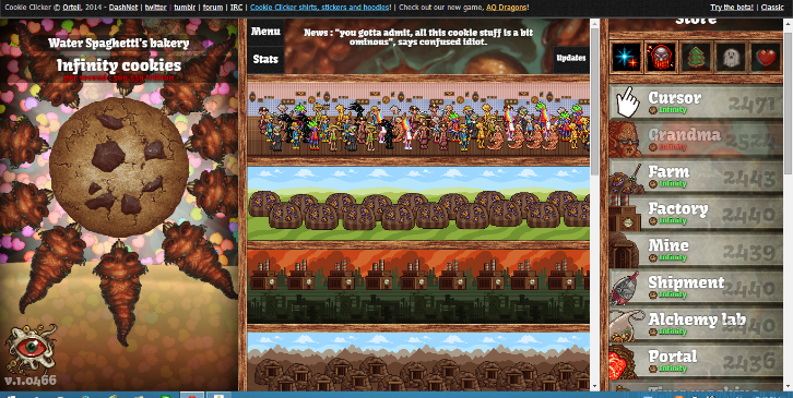 Levels 1-5, Cookie Clickers 2 (mobile) Wiki